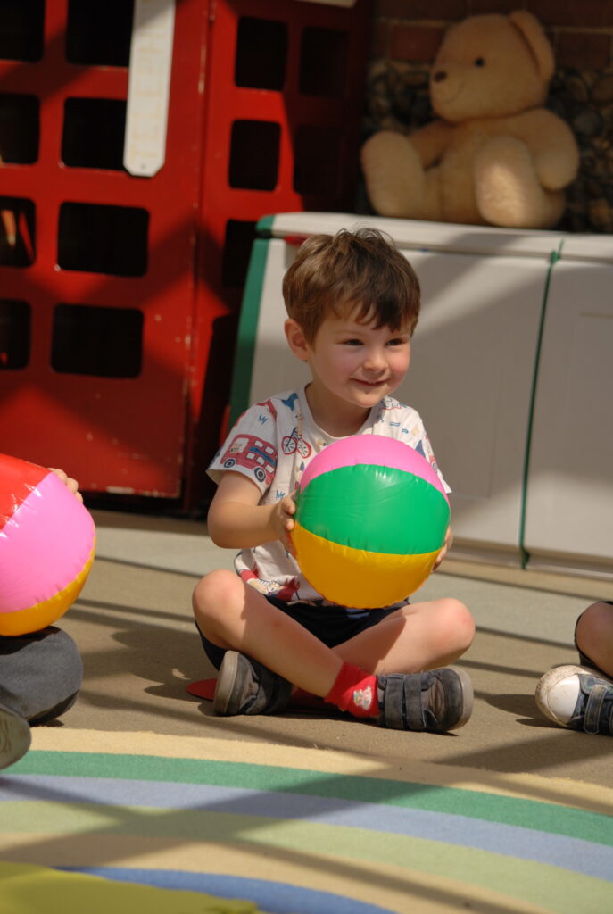 Playing ball at St. Mary's Playschool