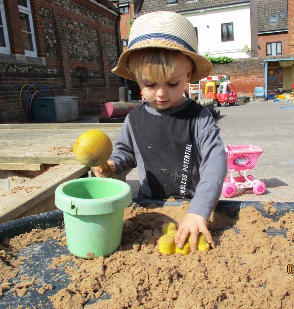 Outdoor play at St Mary's Playschool