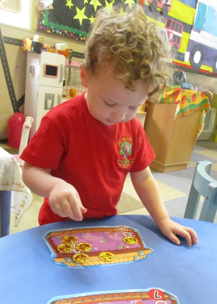 Indoor play at St Mary's Playschool