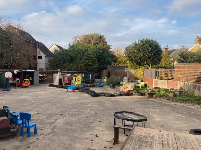 Outdoor area at St. Mary's Playschool