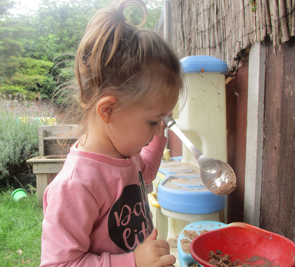 Outdoor play at St Mary's Playschool
