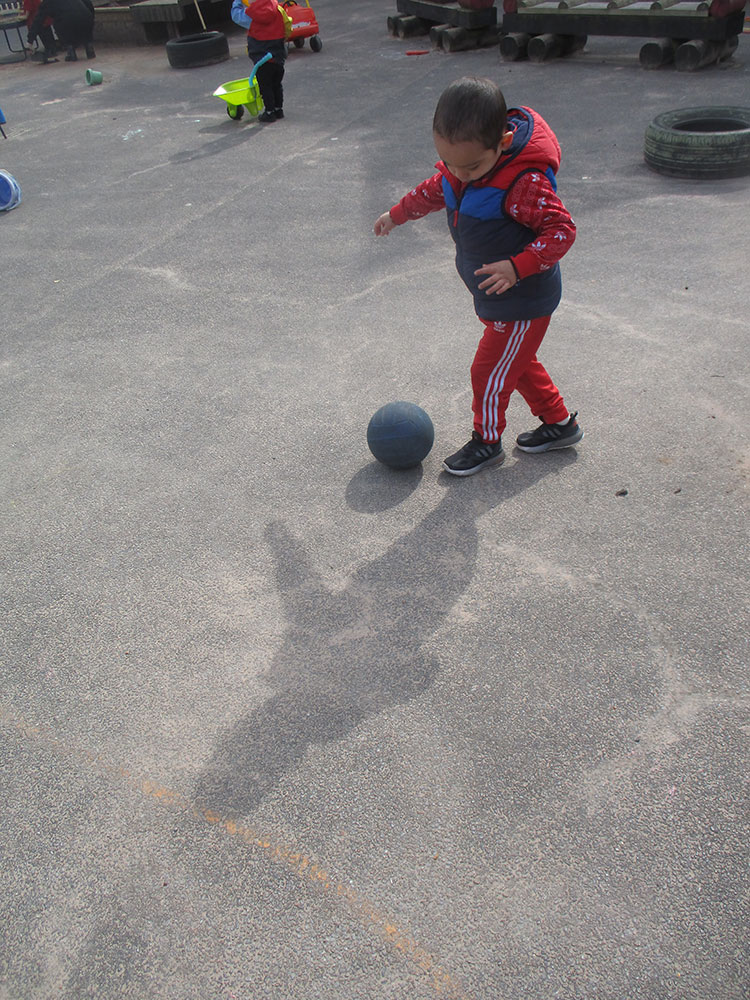 Outdoor play at St Mary's Playschool