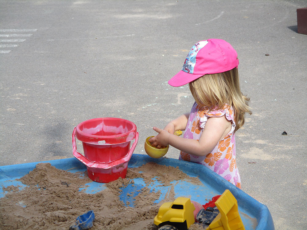 Outdoor play at St Mary's Playschool
