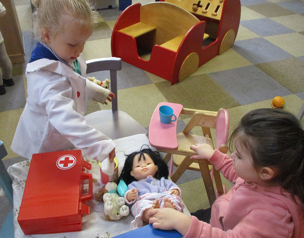 Indoor play at St Mary's Playschool