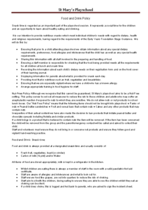 Food and Drink Policy