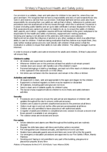 Health and safety policy